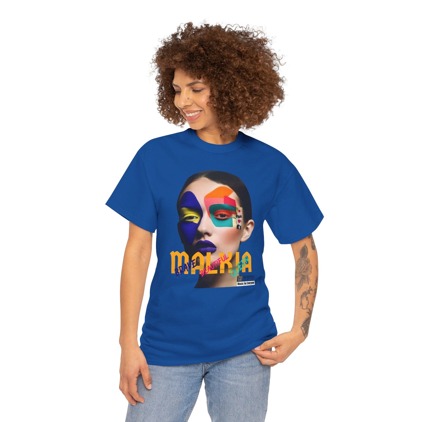 MALKIA T-Shirt - BRAVE, BEAUTIFUL, QUEEN Unisex Tee
