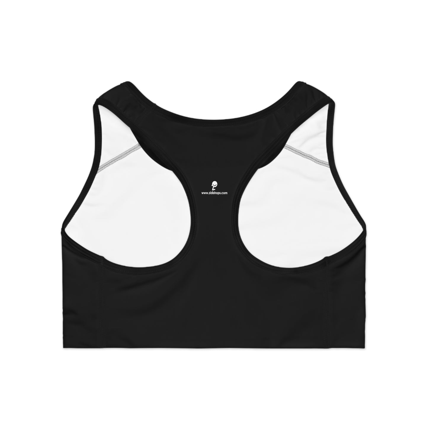 Sports Bra (AOP), Love in Japanese, ai,  comfortable sports bra that comes packed with style