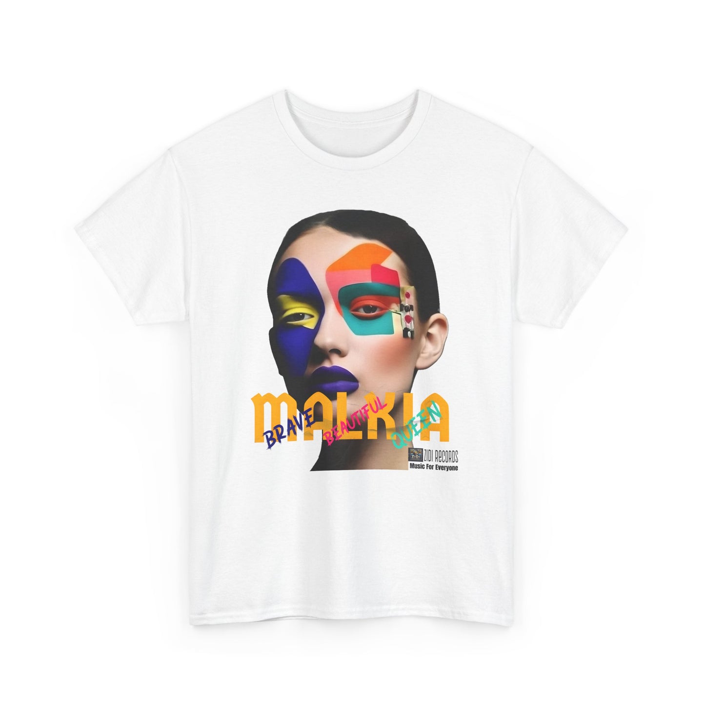 MALKIA T-Shirt - BRAVE, BEAUTIFUL, QUEEN Unisex Tee
