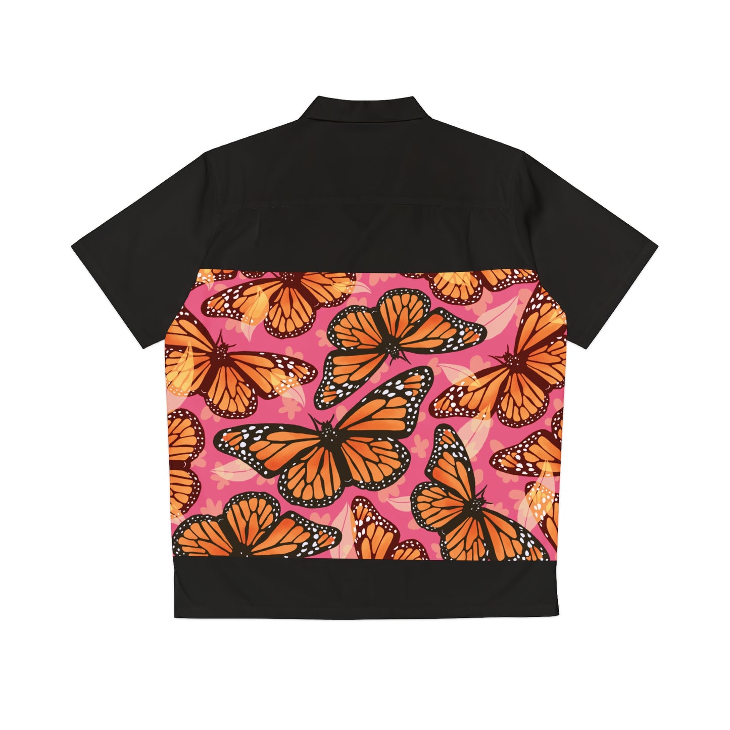 Men's Hawaiian Shirt (AOP), perfect for any laidback scenario, with a handy chest pocket, Butterfly, casual