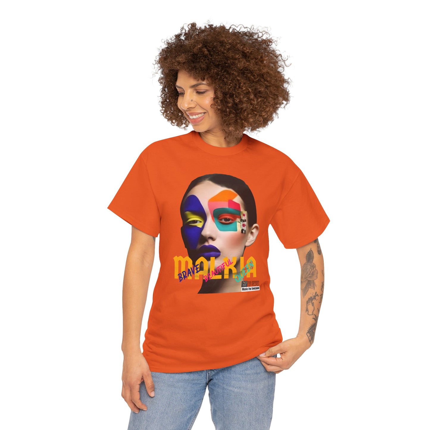 MALKIA T-Shirt - BRAVE, BEAUTIFUL, QUEEN Unisex Tee