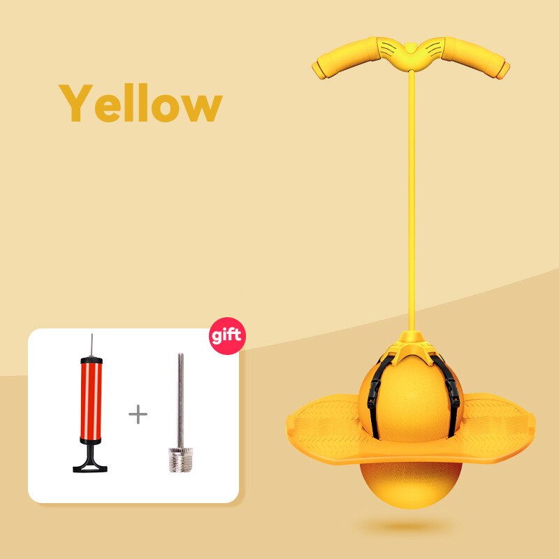 Premium quality Bouncing Jumper with adjustable handles, for kids and adults, Best alternative to skipping ropes, carrying capacity of 90-100KG (LBS198.416 to 2.20462)