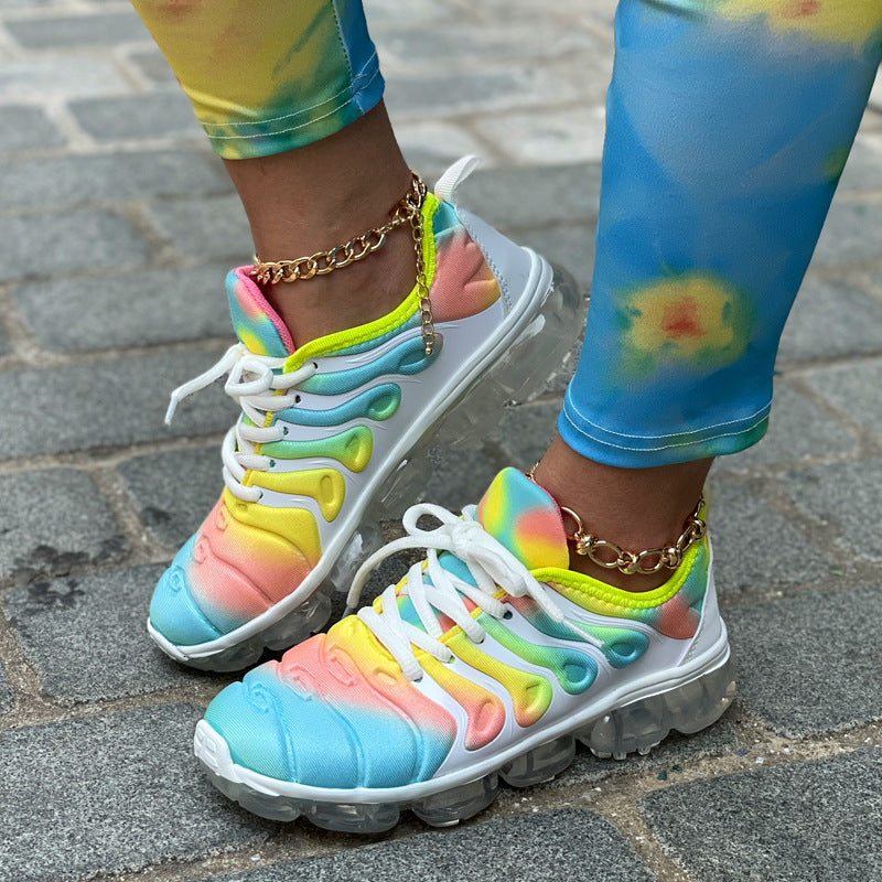 Sneakers running shoes multicolor