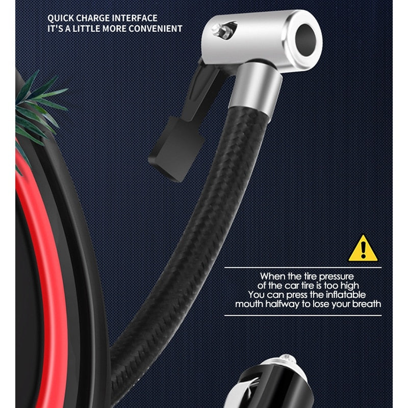 Wireless Car Electric Air Pump, Tire Inflator , Portable DC 12V, Auto Air Compressor, For Automotive, Motorcycle, Bicycle, Balloon Pumps