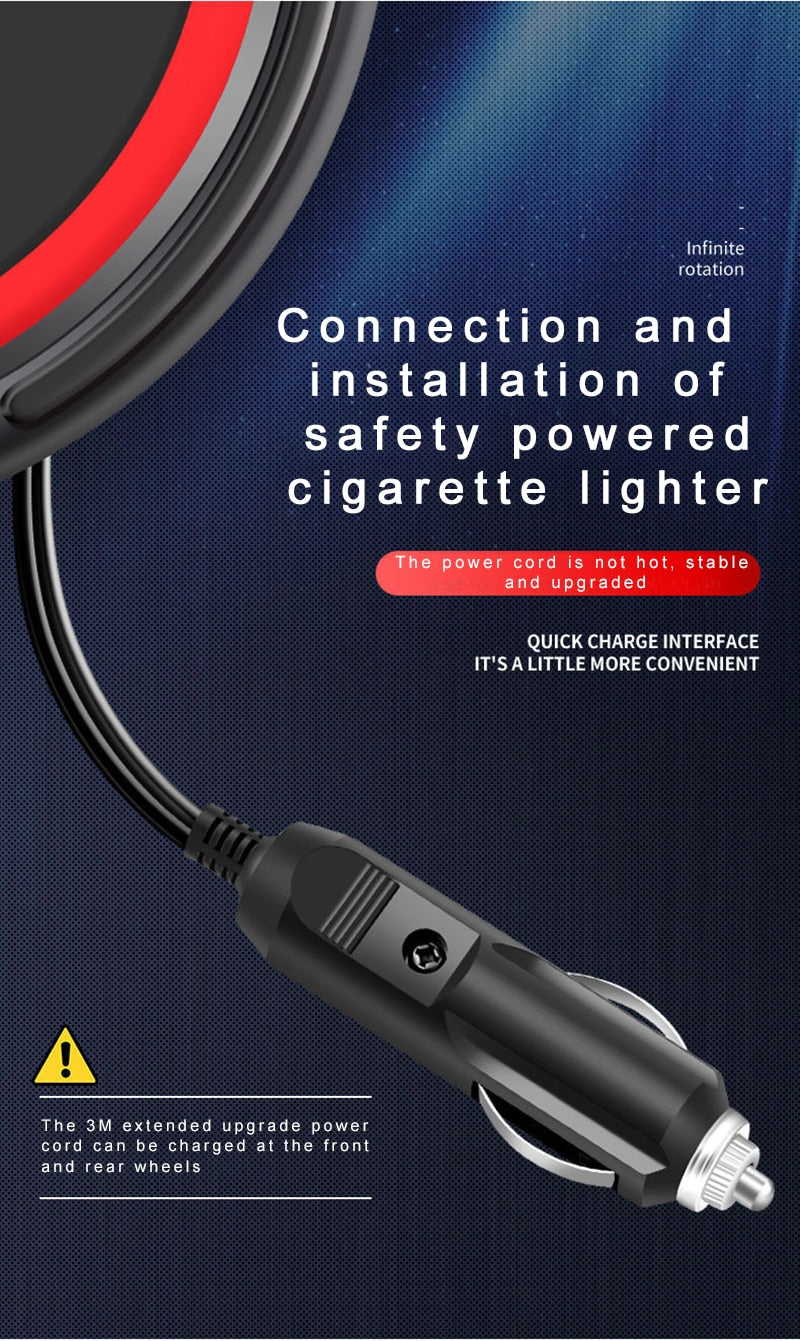 Wireless Car Electric Air Pump, Tire Inflator , Portable DC 12V, Auto Air Compressor, For Automotive, Motorcycle, Bicycle, Balloon Pumps