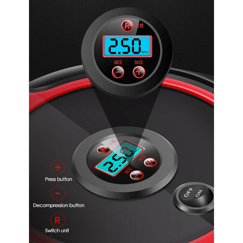 Wireless Car Electric Air Pump, Tire Inflator , Portable DC 12V, Auto Air Compressor, For Automotive, Motorcycle, Bicycle, Balloon Pumps