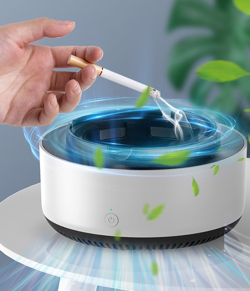 Smokeless Ashtray, Home, Car Air Purification Ashtray, Automatic Purifier Ashtray Portable