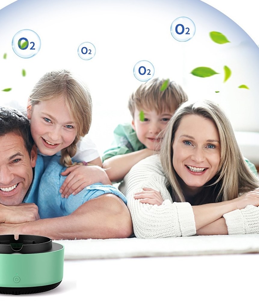 Smokeless Ashtray, Home, Car Air Purification Ashtray, Automatic Purifier Ashtray Portable