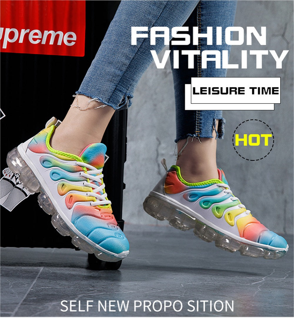 Sneakers running shoes multicolor