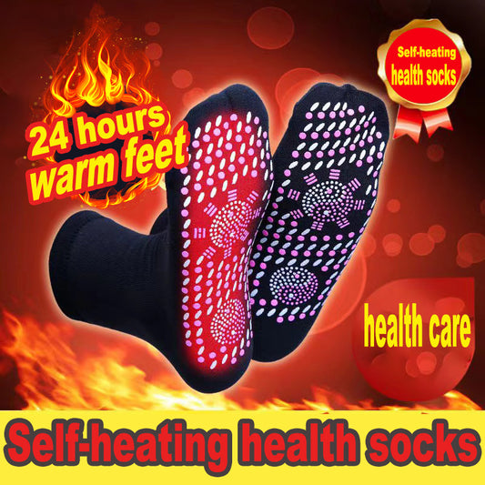 Heating Socks for Winter Cold, Benefits of Magnetic Therapy getting hot, Health Socks Unisex Magnetic Socks Self-Heating Health Care Socks