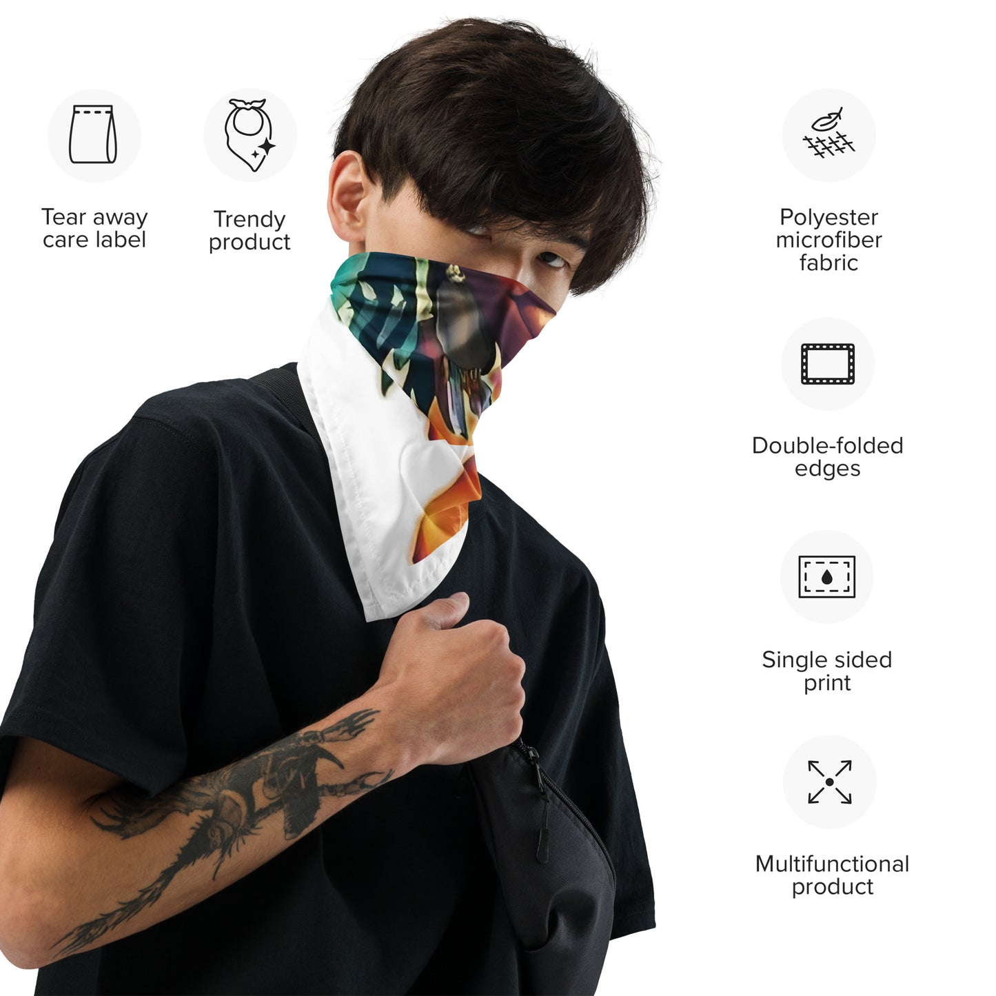 All-over print bandana
