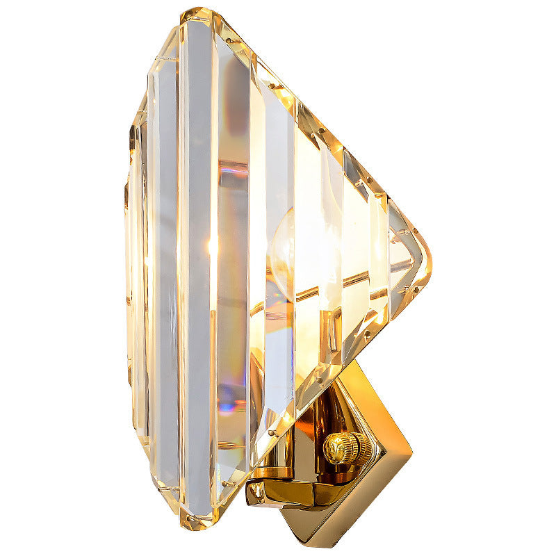 Modern Living Room Crystal Wall lighting Lamp Atmospheric Simple Creative Personality Bedroom Bedside Aisle Background