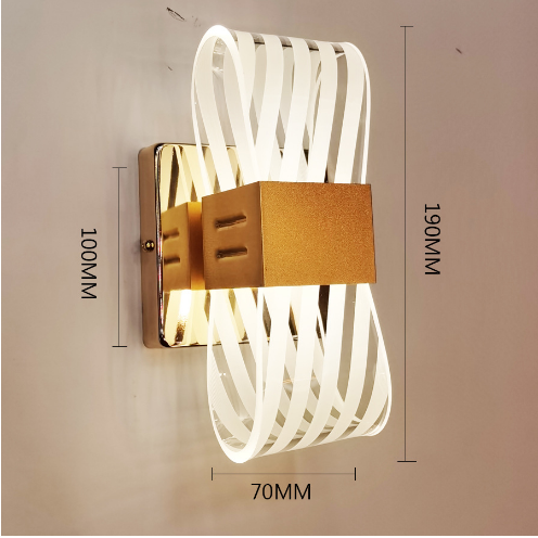 Premium Acrylic Background Wall Aisle Lights Dimmable Lighting wall lamp, The compact size 20*10*10cm, 5 star trends