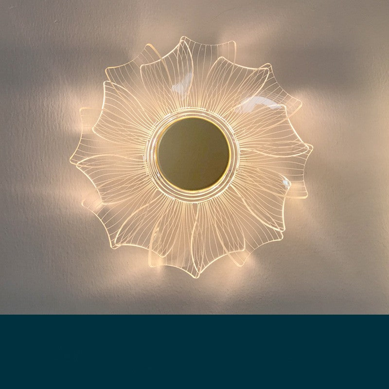 New Creative Lighting Personality Petal Acrylic LED Wall Lamp Modern Simple lighting system