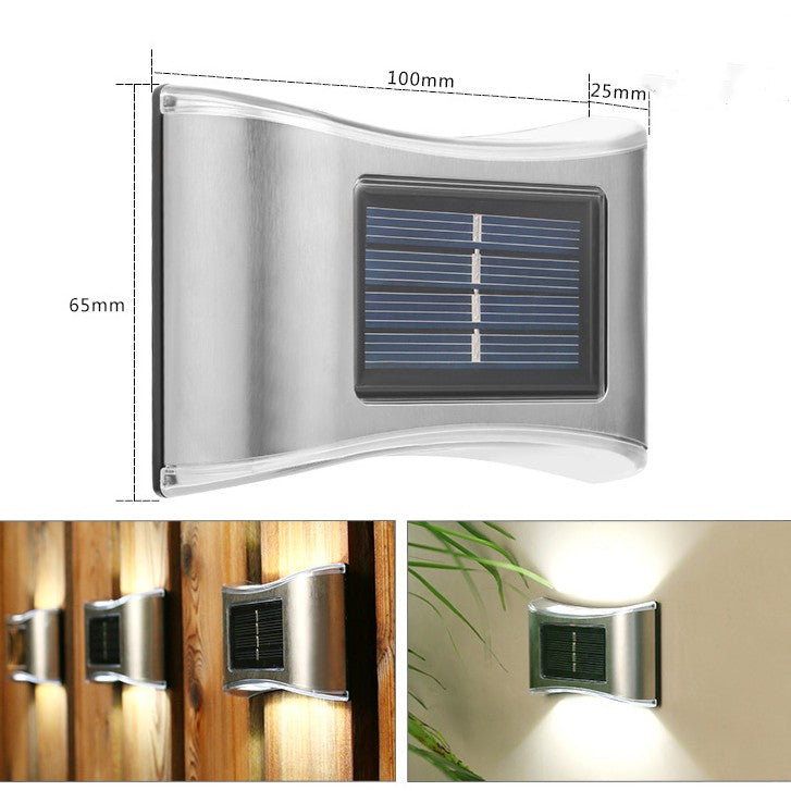 Solar Small Night Outdoor Garden Wall Light Decorative lighting for Courtyard, stairs and more