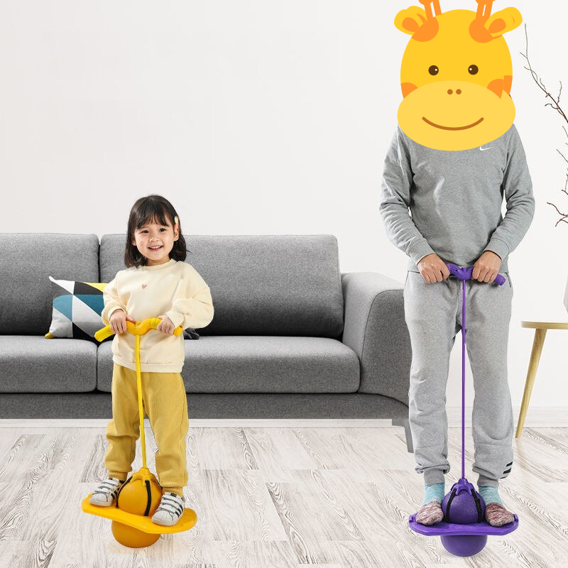 Premium quality Bouncing Jumper with adjustable handles, for kids and adults, Best alternative to skipping ropes, carrying capacity of 90-100KG (LBS198.416 to 2.20462)