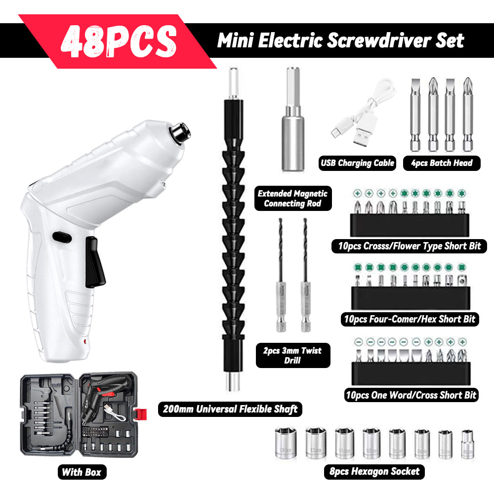Household Small Electric Drill Rechargeable Furniture Disassembly Screwdriver