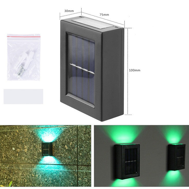 Solar Small Night Outdoor Garden Wall Light Decorative lighting for Courtyard, stairs and more