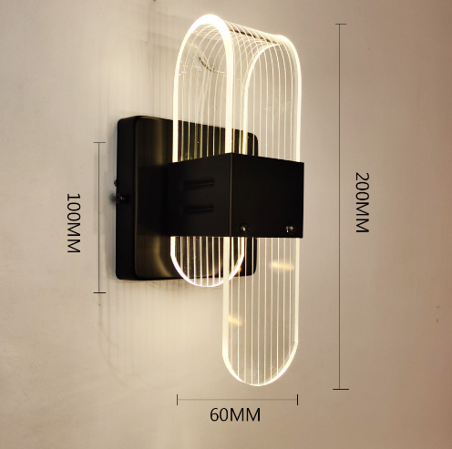 Premium Acrylic Background Wall Aisle Lights Dimmable Lighting wall lamp, The compact size 20*10*10cm, 5 star trends