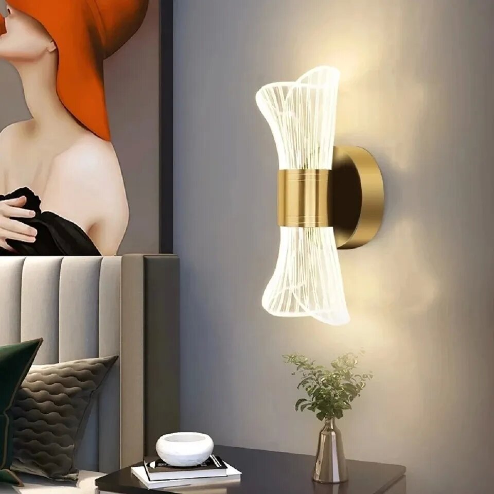 Modern Simple And Light Luxury Bedroom Wall Lamp, lighting, 5 start type of Nordic LED Pendant Light