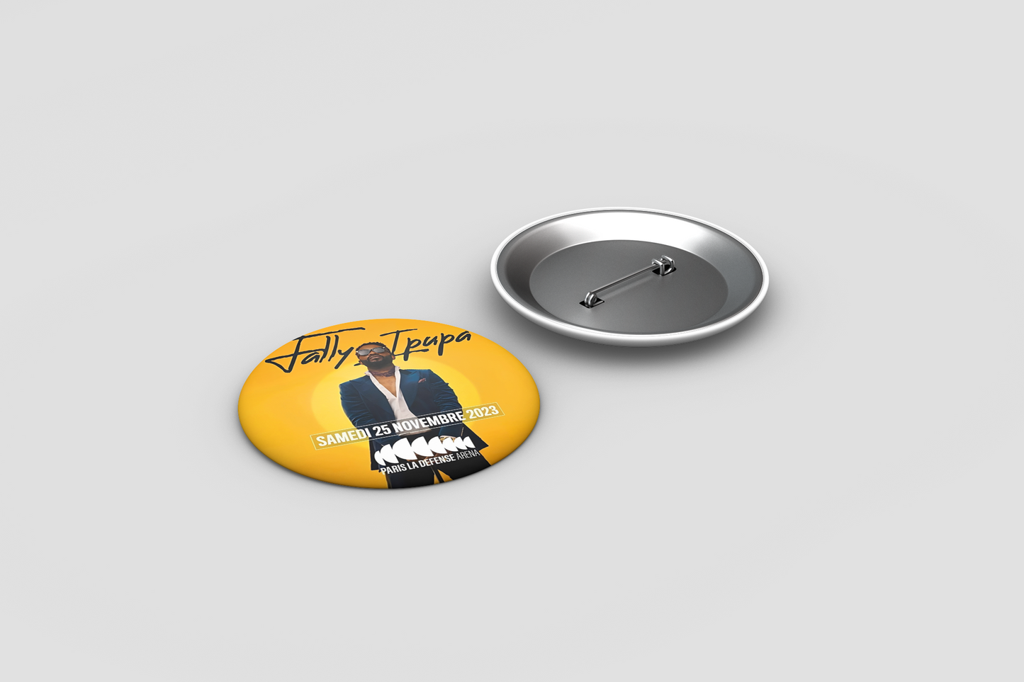 Pin Buttons, Fally Ipupa's Mega concert on 25th November 2023 at Paris U-ARENA - Zidishops