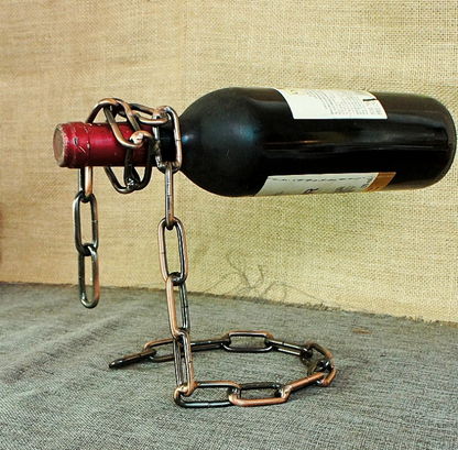 Creative Novelty Magic Illusion Floating Wine Bottle Holder Rope Lasso Wine Rack Whisky Whiskey Kitchen Bar Pub Accessories