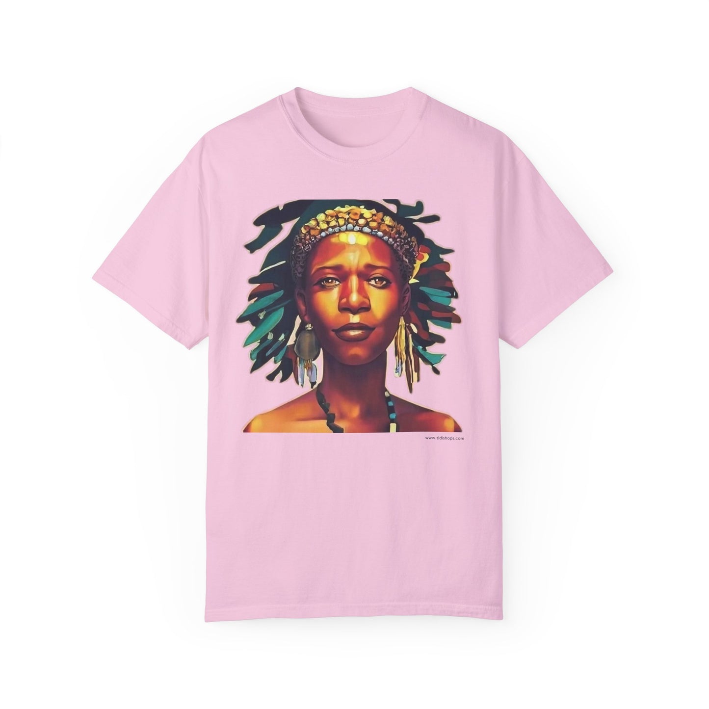 Unisex Garment-Dyed T-shirt- Afro colors - Beautiful virgin