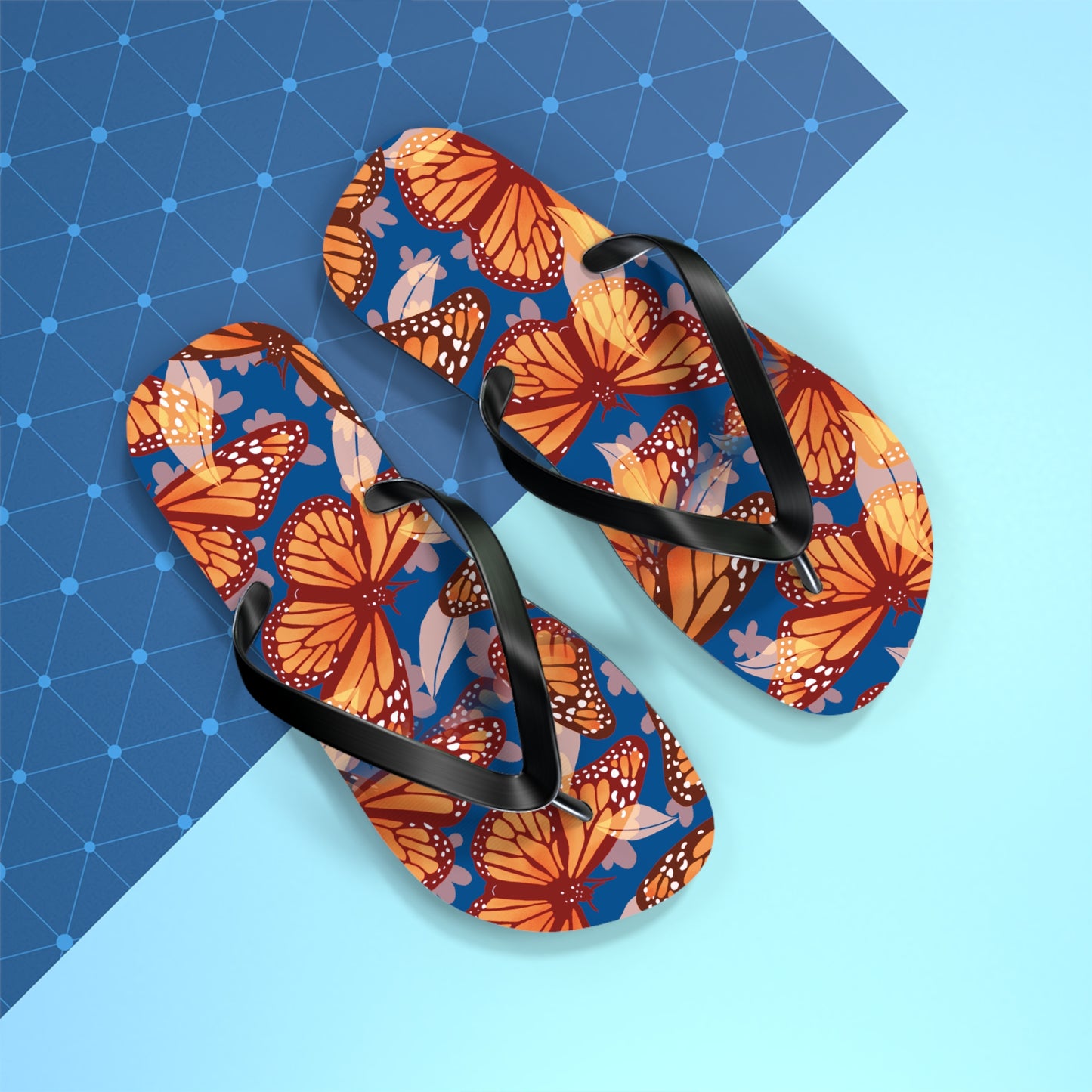 Flip Flops All-day comfort, Slippers, colorful, With an easy slip-on design, a cushioned footbed. Mixed colors butterfly