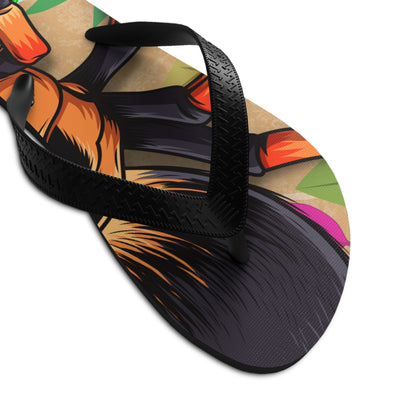 Unisex High quality print, these Flip Flops are a must-have item on the beach, around the house or to brighten up a special outfit on hot summer days