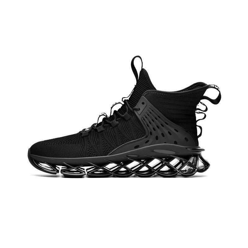 Versatile Sporty Footwear, Personalized High-Top Trend Shoes Soft-Soled Running Shoes