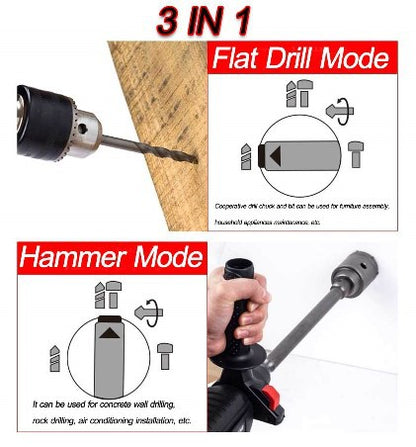 3 IN 1 Electric Brushless Hammer Cordless Power Impact Drill With Lithium Battery Power Drill Electric Drill