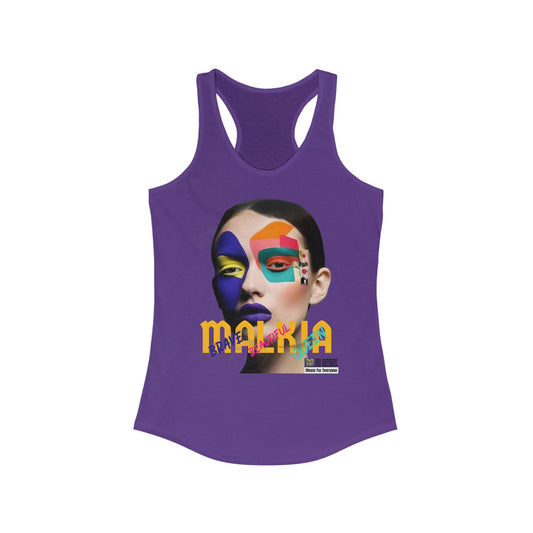 MALKIA - Brave, Beautiful, Queen - Women's Ideal Racerback Tank