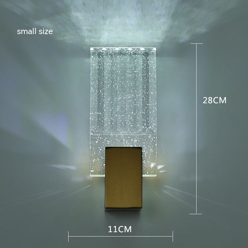 Modern Simple And Light Luxury Crystal Wall Lamp, perfect lighting a graceful and a sleek thickness of 12cm.