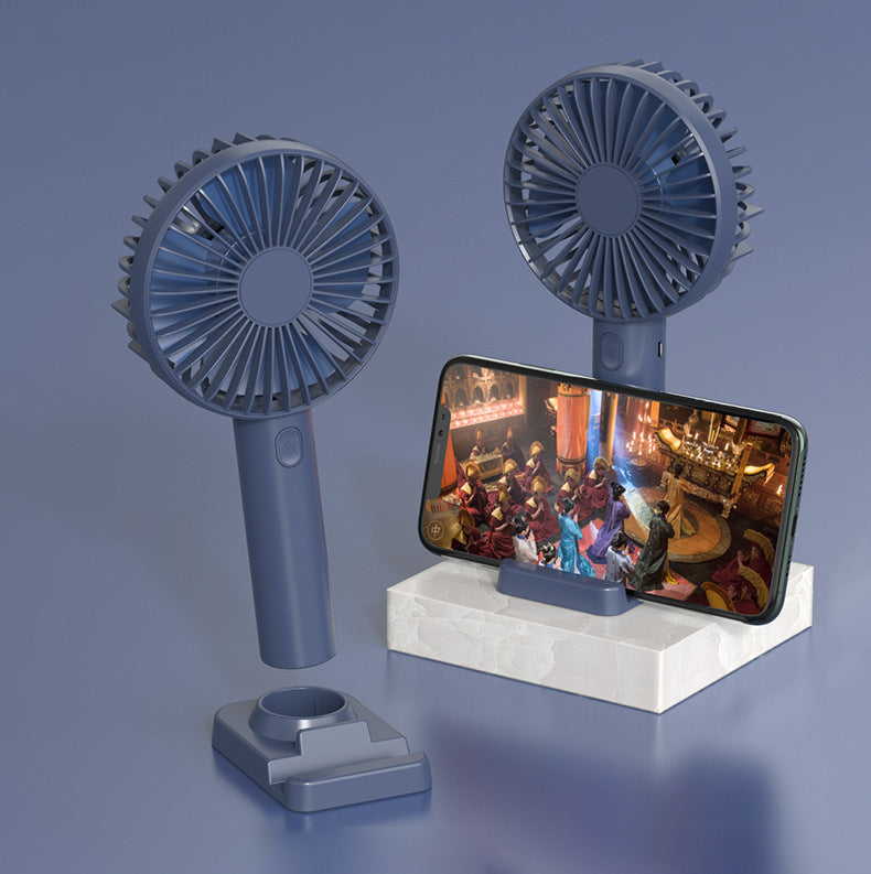 Mini handheld mini fan portable desktop stand