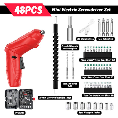 Household Small Electric Drill Rechargeable Furniture Disassembly Screwdriver