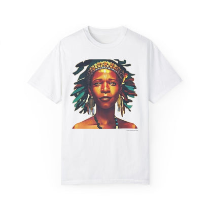 Unisex Garment-Dyed T-shirt- Afro colors - Beautiful virgin
