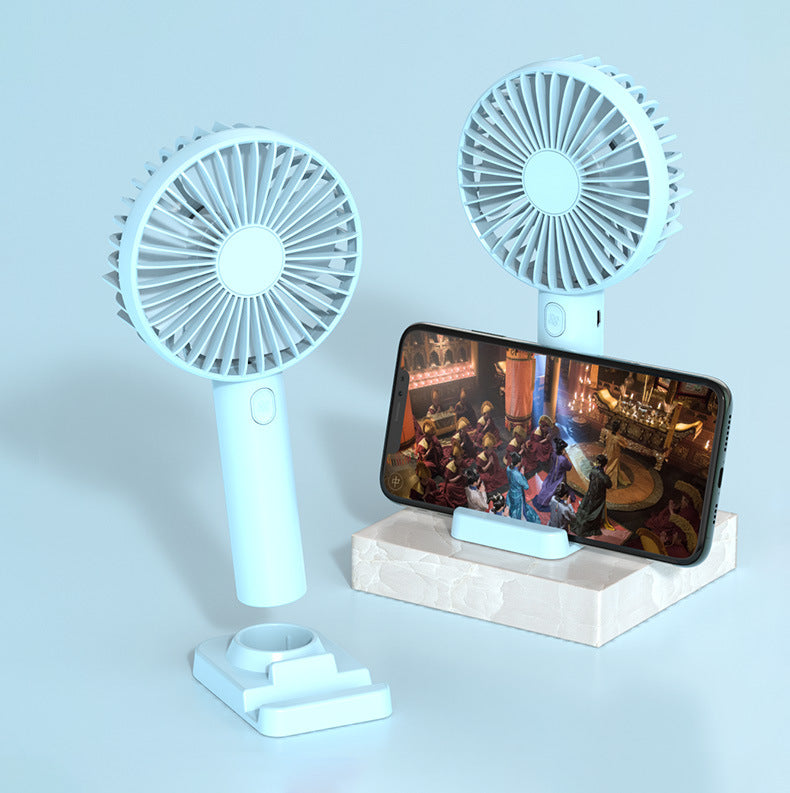 Mini handheld mini fan portable desktop stand
