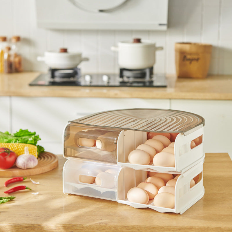U-shaped Egg Box Can Be Stacked Multiple Layers