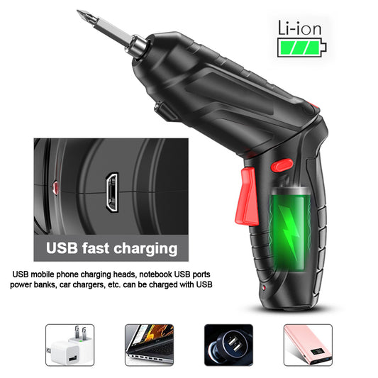 Household Small Electric Drill Rechargeable Furniture Disassembly Screwdriver