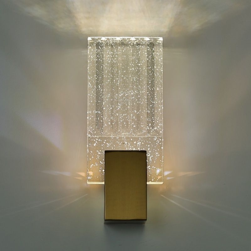 Modern Simple And Light Luxury Crystal Wall Lamp, perfect lighting a graceful and a sleek thickness of 12cm.