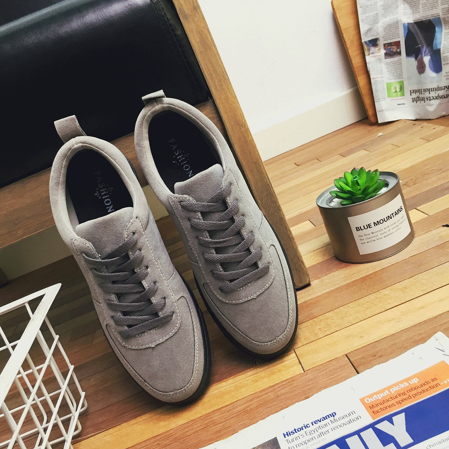 New Low Shoes To Help Students Trend Of Korean Men's Casual Retro Harajuku Youthflat Matte