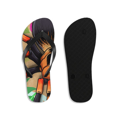 Unisex High quality print, these Flip Flops are a must-have item on the beach, around the house or to brighten up a special outfit on hot summer days