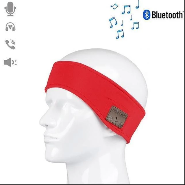 Wireless Hairband, Sports Headset Bluetooth, Headset Nightcap with Speaker Training Jogging Yoga Headband Hairband