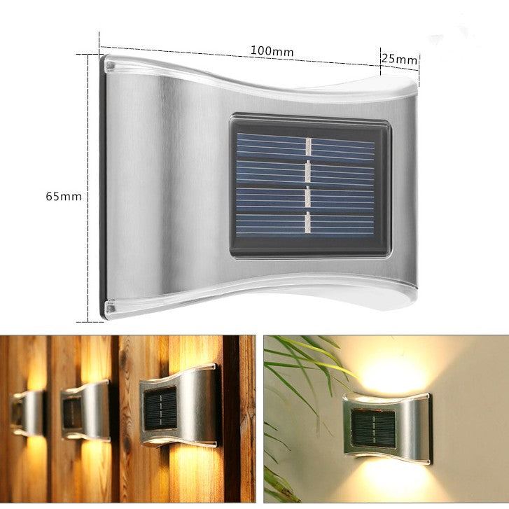 Solar Small Night Outdoor Garden Wall Light Decorative lighting for Courtyard, stairs and more