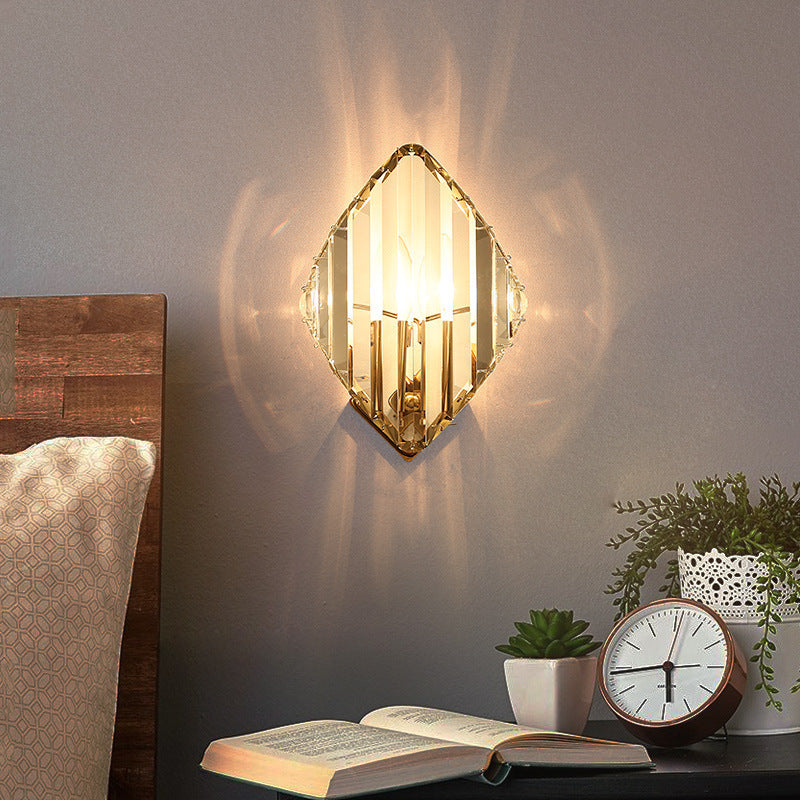 Modern Living Room Crystal Wall lighting Lamp Atmospheric Simple Creative Personality Bedroom Bedside Aisle Background