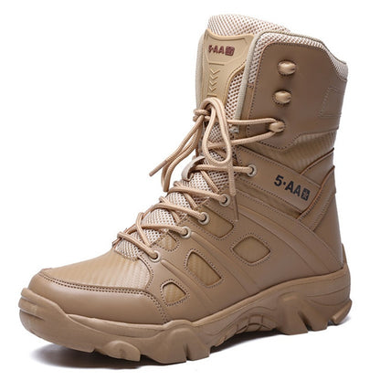High-top outdoor hiking shoes, Durable Army boots