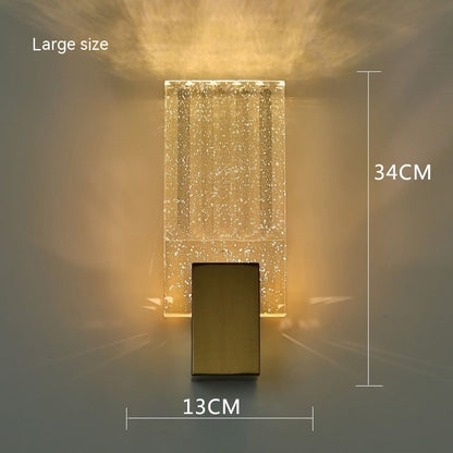 Modern Simple And Light Luxury Crystal Wall Lamp, perfect lighting a graceful and a sleek thickness of 12cm.