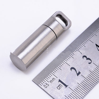 Mini Waterproof Capsule Seal Bottle Stainless Steel Outdoor Survival Pill Box Container Capsule Pill Bottle Tank