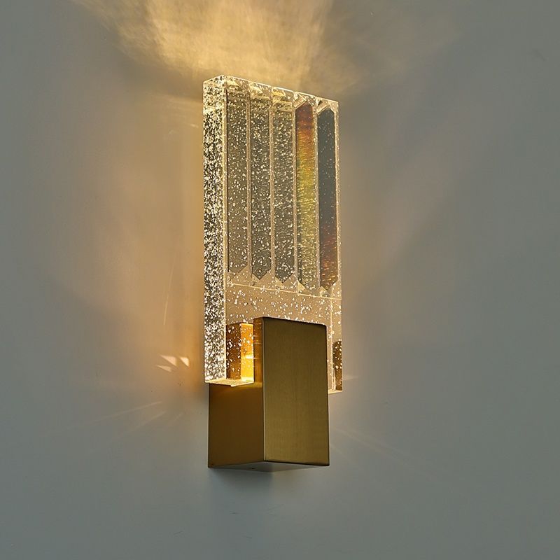 Modern Simple And Light Luxury Crystal Wall Lamp, perfect lighting a graceful and a sleek thickness of 12cm.