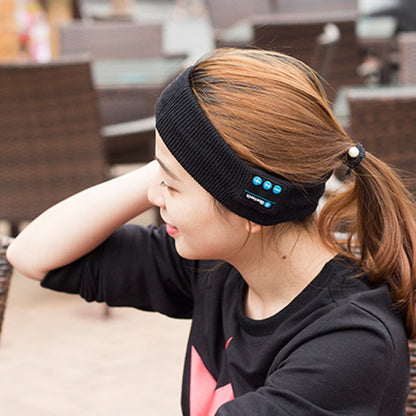 Wireless Hairband, Sports Headset Bluetooth, Headset Nightcap with Speaker Training Jogging Yoga Headband Hairband